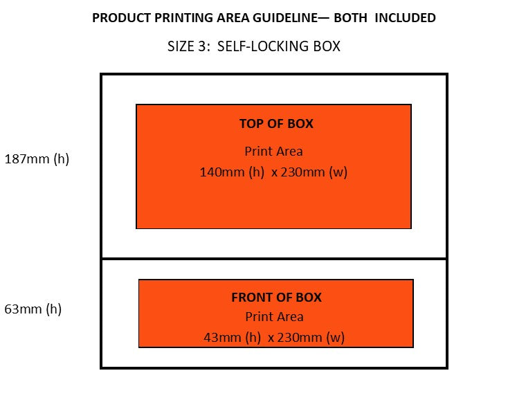 Self Locking Box (Size 3) - Kraft or White (50'S)